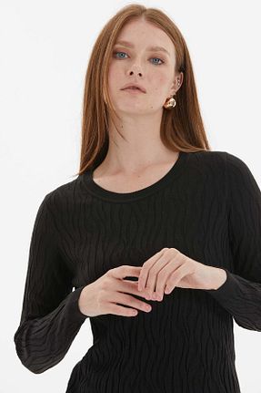 پلیور مشکی زنانه رترو Two Mail - کد 859220715