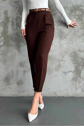 شلوار قهوه ای زنانه پارچه macharel jeans - کد 364767537