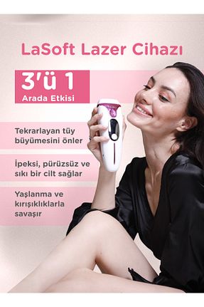 دستگاه لیزر موهای زائد IPL صورتی کابلی LaSoft - کد 476084814