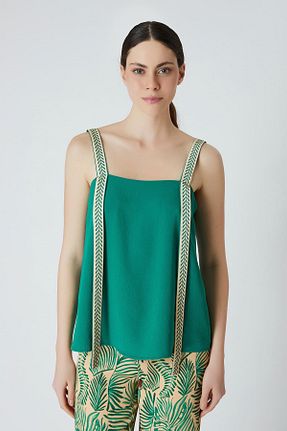 بلوز سبز زنانه طرح دار FEVER - کد 828079650