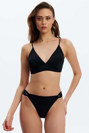 پائین تنه بیکینی مشکی زنانه ساده Louren - کد 810255322