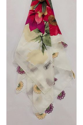 روسری بژ پنبه ای REYYAN - کد 877446545