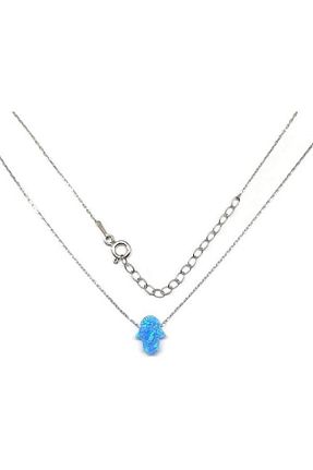 گردنبند نقره سفید زنانه 925 عیار Sylvery Jewels - کد 877447478