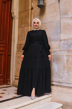 کلاه و ابایا مشکی زنانه پنبه پلی استر Berel Moda - کد 877234542