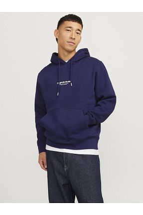پلیور آبی مردانه ساده Jack & Jones - کد 861169901
