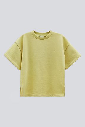 تیشرت زرد بچه گانه رگولار BABOKAH - کد 674352147