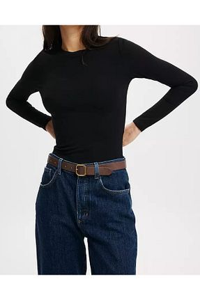 بادی مشکی زنانه یقه دوچرخه LADY HAZAL - کد 867687524