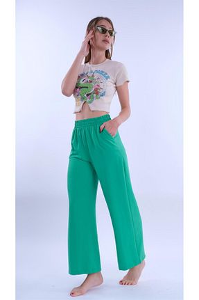 شلوار سبز زنانه بافتنی Miapiashop - کد 713135183