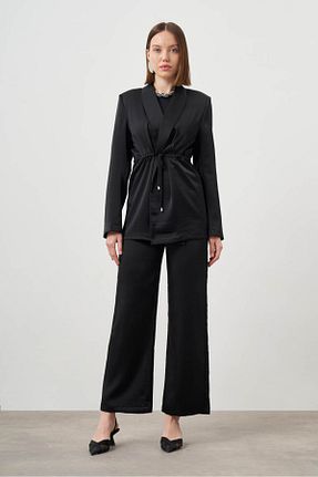 کت مشکی زنانه رگولار Mizalle - کد 877522838