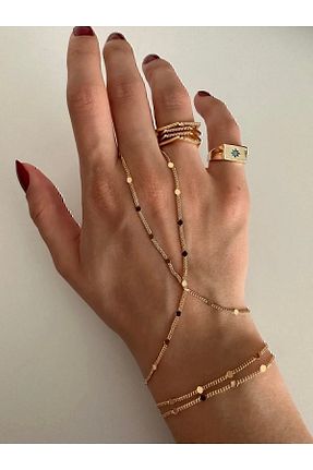 شاهمران جواهر رنگی زنانه روکش طلا Vitastyle - کد 877515037