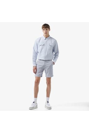 شلوارک و برمودا آبی مردانه رگولار Lacoste - کد 877523020