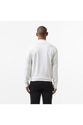پلیور سفید مردانه ساده Lacoste - کد 866670894