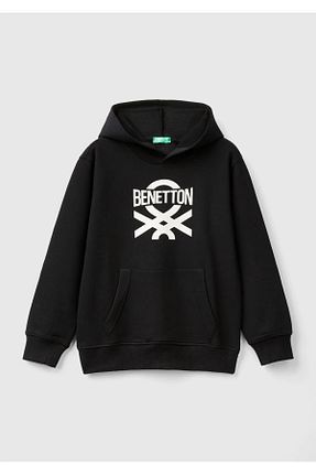سوئیشرت مشکی بچه گانه چاپی United Colors of Benetton - کد 849115923
