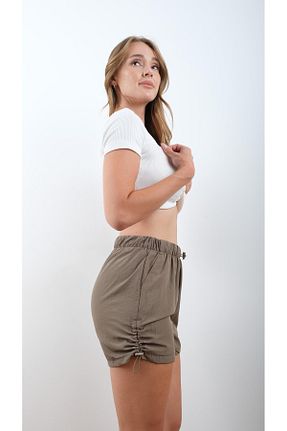 شلوارک و برمودا خاکی زنانه بافتنی Miapiashop - کد 830317661