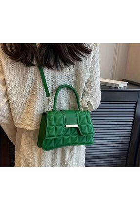 کیف دوشی سبز زنانه چرم مصنوعی SU14 - کد 877531983