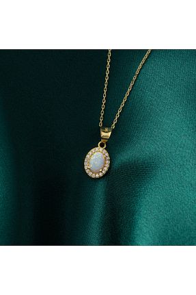 گردنبند نقره زرد زنانه 925 عیار Akgül Silver - کد 877528367