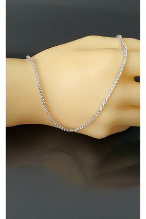 گردنبند طلا سفید زنانه 14 عیار Goldlife jewellery - کد 877543264