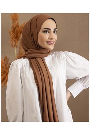 روسری قهوه ای 70 * 180 modesta - کد 877543939