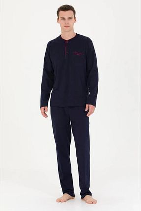 ست لباس راحتی سرمه ای مردانه ساده Pierre Cardin - کد 877557264