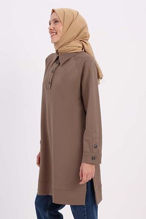 تونیک حجاب سرمه ای زنانه پنبه ای ALLDAY - کد 877562299