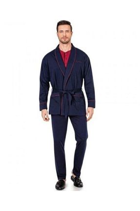 ست لباس راحتی سرمه ای مردانه ساده Pierre Cardin - کد 877563220