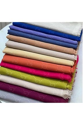 شال قهوه ای زنانه پنبه ای helya scarf - کد 877590654