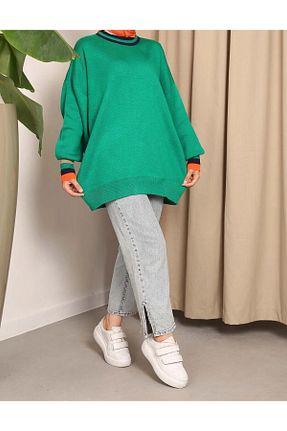 پلیور سبز زنانه ساده Stormie Butik - کد 865979846