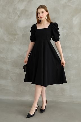 لباس مشکی زنانه بافتنی 4S1B FASHION - کد 877599714