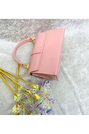 کیف دوشی صورتی زنانه چرم مصنوعی Elegant - کد 877554846
