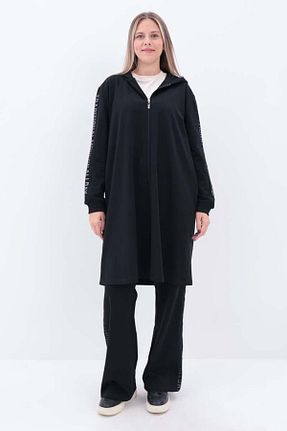 ست گرمکن حجاب مشکی زنانه سایز بزرگ ALLDAY - کد 877601010