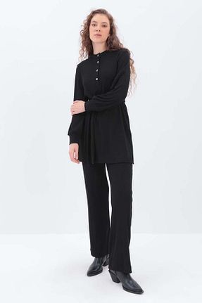 ست بالاتنه و پائین تنه حجاب مشکی زنانه Relaxed ALLDAY - کد 877601735