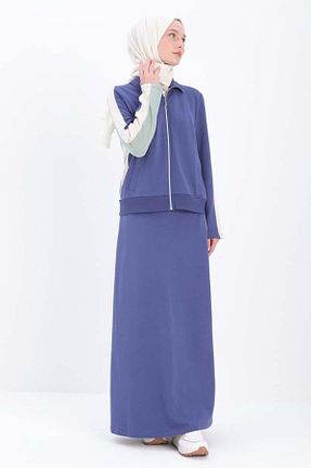 ست بالاتنه و پائین تنه حجاب سرمه ای زنانه Relaxed ALLDAY - کد 877603505