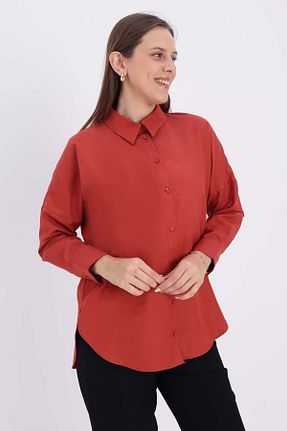 تونیک حجاب نارنجی زنانه ویسکون ALLDAY - کد 877605838