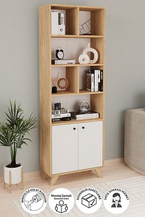 قفسه کتاب قهوه ای 157 سانتی متر Bofigo - کد 822697030