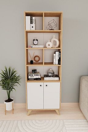 قفسه کتاب قهوه ای 157 سانتی متر Bofigo - کد 822697030