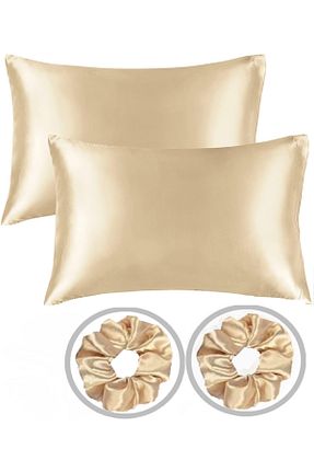 روکش بالش بژ ساتن AG ATÖLYE - کد 877625452