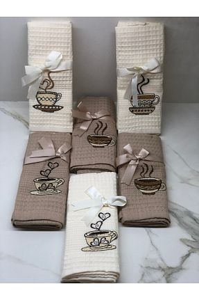 حوله آشپزخانه قهوه ای پنبه Koza Mix towel - کد 311968139