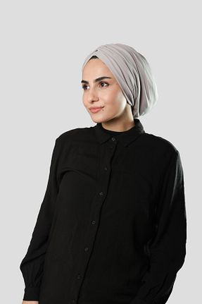 کلاه شنای حجاب طوسی زنانه HÜRREM BONE - کد 804563195