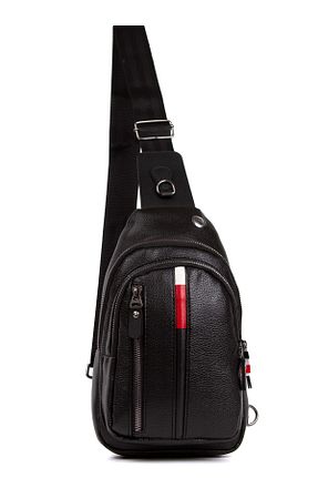 کیف دوشی مشکی زنانه چرم مصنوعی Newish Polo - کد 42574496