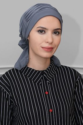کلاه شنای حجاب طوسی زنانه HÜRREM BONE - کد 215076604