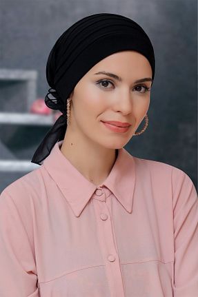 کلاه شنای حجاب مشکی زنانه HÜRREM BONE - کد 215077891