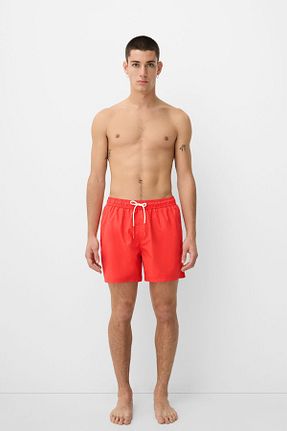مایو قرمز مردانه Fitted Bershka - کد 878230697