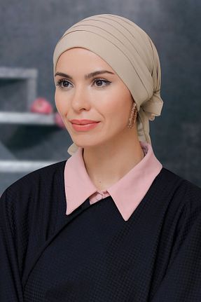 کلاه شنای حجاب بژ زنانه HÜRREM BONE - کد 215078249