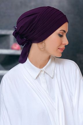 کلاه شنای حجاب بنفش زنانه HÜRREM BONE - کد 215075820