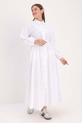 لباس حجاب سفید زنانه Relaxed ALLDAY - کد 877652833