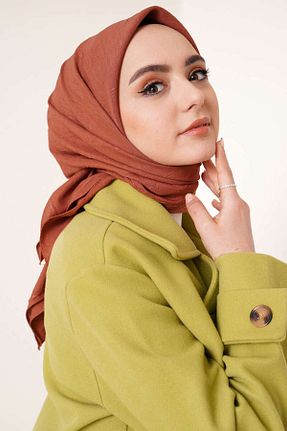 روسری نارنجی پنبه ای Güneş - کد 870283039