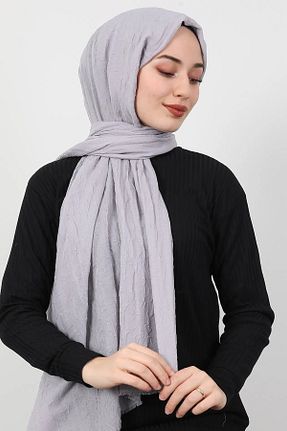 روسری طوسی پنبه ای Güneş - کد 870431188