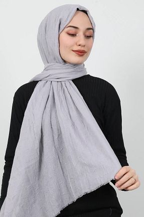 روسری طوسی پنبه ای Güneş - کد 870431188