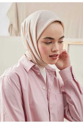 روسری بژ پنبه ای Güneş - کد 870279181