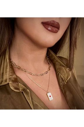 گردنبند استیل ( فولاد ) رنگی زنانه استیل ضد زنگ RABİASCARF - کد 877664545